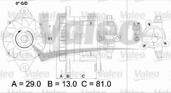 VALEO 437180 Alternator